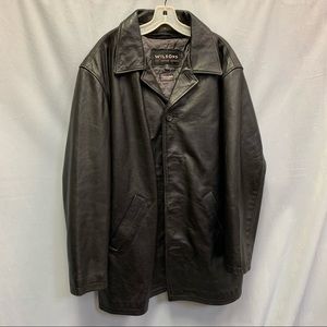 Wilson’s Black Leather Jacket, Size S
